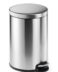 Poubelle à pédale ronde 20L durable - Acier inoxydable - Anti empreintes digitales - Base antidérapante