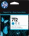 Cartouche d'encre originale HP 712 Cyan - 3ED67AAE