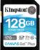 Carte Kingston SDXC 128GB UHS-I U3 V30 Class 10 170MB/s SDXC Canvas Go Plus