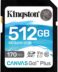 Kingston SDXC 512GB UHS-I U3 V30 Class 10 170MB/s Canvas Go Plus Carte SDXC 512GB UHS-I U3 V30 Class 10 170MB/s Canvas Go Plus