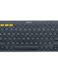 Clavier sans fil Bluetooth Logitech K380 - Jusqu'à 3 appareils simultanément - Gris foncé