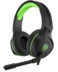 Casque HP Pavilion Gaming 400 avec microphone - Microphone pliable - Bandeau réglable - Coussinets d'oreille - Commandes filaires - Connexion jack 3,5 mm - Couleur noir/vert