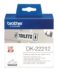 Brother DK22212 - Étiquettes originales de taille personnalisée - Largeur 62mm x 15,24 mètres - Texte noir sur fond blanc