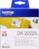 Brother DK22225 - Étiquettes originales de taille personnalisée - Largeur 38mm x 30,48 mètres - Texte noir sur fond blanc