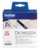 Brother DKN55224 - Étiquettes non adhésives originales de taille personnalisée - Largeur 54mm x 30,48 mètres - Texte noir sur fond blanc