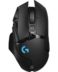 Logitech G502 Lightspeed Wireless USB Mouse 16000dpi - 10 boutons programmables - poids réglable - éclairage LED - utilisation pour droitier - couleur noir