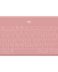 Clavier Bluetooth Logitech Keys to Go pour iPhone, iPad et Apple TV - Touches d'accès direct - Station d'accueil pour smartphone - Ultra-léger - Protégé contre les projections - Rose