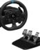 Logitech G923 Trueforce Racing Wheel and Pedal Set Compatible avec PS4, PS5 et PC - Indicateur de vitesse de rotation LED - Rotation de 900° - Effet de retour de force avec Trueforce - Freinage progressif - Volant en aluminium, cuir et acier - Pédales réglables