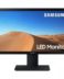 Moniteur LED Samsung 24" FullHD 1080p - Réponse 9ms - Sans scintillement - 16:9 - Angle de vue 178º - HDMI, VGA - VESA 100x100 - Noir - Couleur Noir