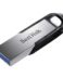 Sandisk Ultra Flair USB Flash Drive 3.0 16GB - Transfert jusqu'à 130MB/s - Design métallique - Acier/Noir (Pendrive)