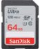 Carte Sandisk Ultra SDXC 64GB UHS-I Class 10 120MB/s