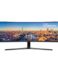 Moniteur Samsung incurvé LED 49" QLED UltraWide FullHD 144Hz - haut-parleurs 7W - pivotant - réponse 5ms - 32:9 - USB-A, USB-C, HDMI, DP - VESA 100x100 - couleur noir