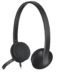 Logitech H340 USB Headset with Microphone - Microphone pliable - Bandeau réglable - Oreillettes rembourrées - Câble de 1,80 m - Noir