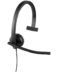 Logitech H570E Casque mono avec microphone USB - Microphone pliable - Bandeau réglable - Oreillettes rembourrées - Commandes filaires - Noir