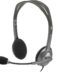 Logitech H111 Casque stéréo avec microphone - Microphone rotatif - Bandeau réglable - Prise 3,5 mm - Câble de 1,80 m - Couleur grise