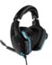 Logitech G635 USB Gaming Headset DTS 7.1 LightSync with Microphone - Éclairage RGB - Microphone pliable - Bandeau réglable - Coussinets - Commandes intra-auriculaires - Câble de 2,80 m - Noir