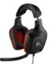 Casque de jeu Logitech G332 avec microphone - microphone pliable - bandeau réglable - oreillettes rembourrées - haut-parleurs de 50 mm - câble de 2 m - couleur noire/rouge.