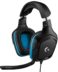 Logitech G432 USB DTS 7.1 Gaming Headset with Microphone - Microphone pliable - Bandeau réglable - Coussinets d'oreille - Haut-parleurs 50mm - Câble de 2m - Noir/Bleu - Couleur Noir/Bleu