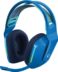 Logitech G733 Casque de jeu sans fil DTS 7.1 avec microphone - Technologie Lightspeed - Éclairage RVB - Autonomie jusqu'à 29h - Microphone amovible - Coussinets d'oreille rembourrés - Commandes intra-auriculaires - Couleur bleue