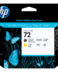 HP 72 Tête d'impression originale - Noir mat et jaune - C9384A