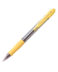 Stylo à bille rétractable Pilot SuperGrip - rond 1.0mm - trait 0.27mm - encre à l'huile - prise en main ergonomique - couleur jaune