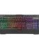 Scorpion K656 Gaming USB Keyboard - Rétro-éclairage RGB - 8 touches multimédia - 19 touches anti-hosting - câble de 1,50 m - couleur noire.
