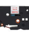 Bande d'étiquettes laminées génériques Brother TZe232 - Texte rouge sur fond blanc - Largeur 12mm x 8 mètres