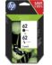 Cartouche d'encre d'origine HP 62 noir + couleur (lot de 2) - N9J71AE