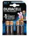Piles alcalines Duracell MX1500B4 AA LR6 1,5V Ultra Power (4 pièces)