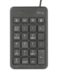 Trust Xalas USB Numerical Keyboard - Ultra Slim - 23 Keys - Low Profile - 1.50m Cable - Black
