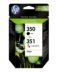 Cartouche d'encre d'origine HP 350 noir + 351 couleur, lot de 2 - SD412EE