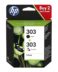 Cartouche d'encre d'origine HP 303 noir + couleur (lot de 2) - 3YM92AE