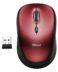 Trust Yvi Wireless USB Mouse 1600dpi - 3 Boutons - Utilisation Ambidextre - Couleur Rouge