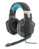 Trust Gaming GXT 363 Hawk Headset with Microphone 7.1 Sound - Bass Vibration - LED Lighting - Foldable Microphone - Adjustable Headband - 50mm Speakers - 3m Braided Cable - Color Black/Blue