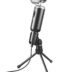 Trust Madell Microphone de bureau - Bouton muet - Connexion jack 3,5 mm - Support pour trépied - Filtre à grille - Câble de 2,50 m - Couleur noire