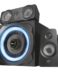 Trust Gaming GXT 658 Tytan 5.1 Speaker Set 180W - Wooden Subwoofer - Blue LED Illumination - Deep Bass - Remote Control - Black Color