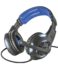 Trust Gaming GXT 350 Casque Radius avec Microphone 7.1 USB - Eclairage LED - Microphone pliable - Commandes sur le câble - Bandeau réglable - Câble 2.50m - Couleur Noir / Bleu