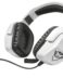 Trust Gaming GXT 354 Creon Headset with 7.1 USB Microphone - Microphone pliable - Commandes sur le câble - Bandeau réglable - Câble de 2m - Blanc - Couleur Blanc